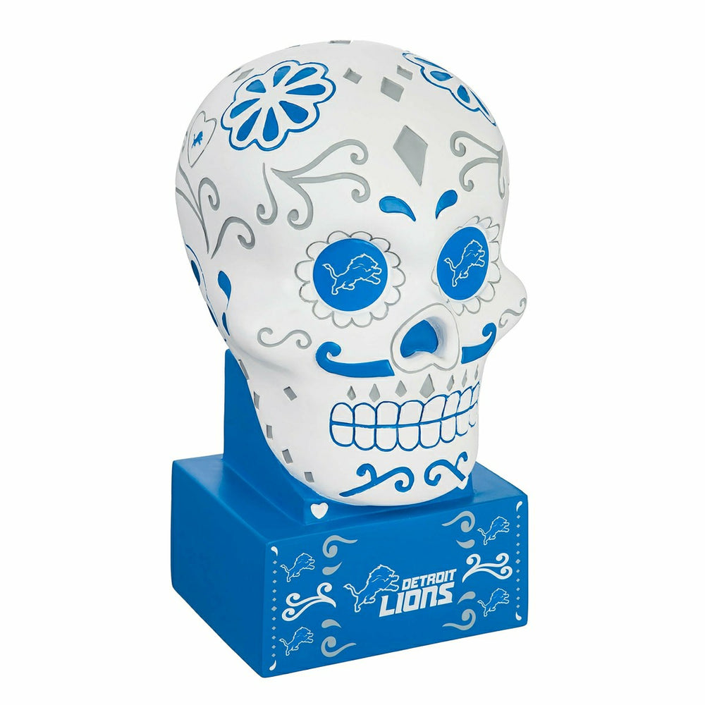 Detroit Lions Sugar Skull Statue