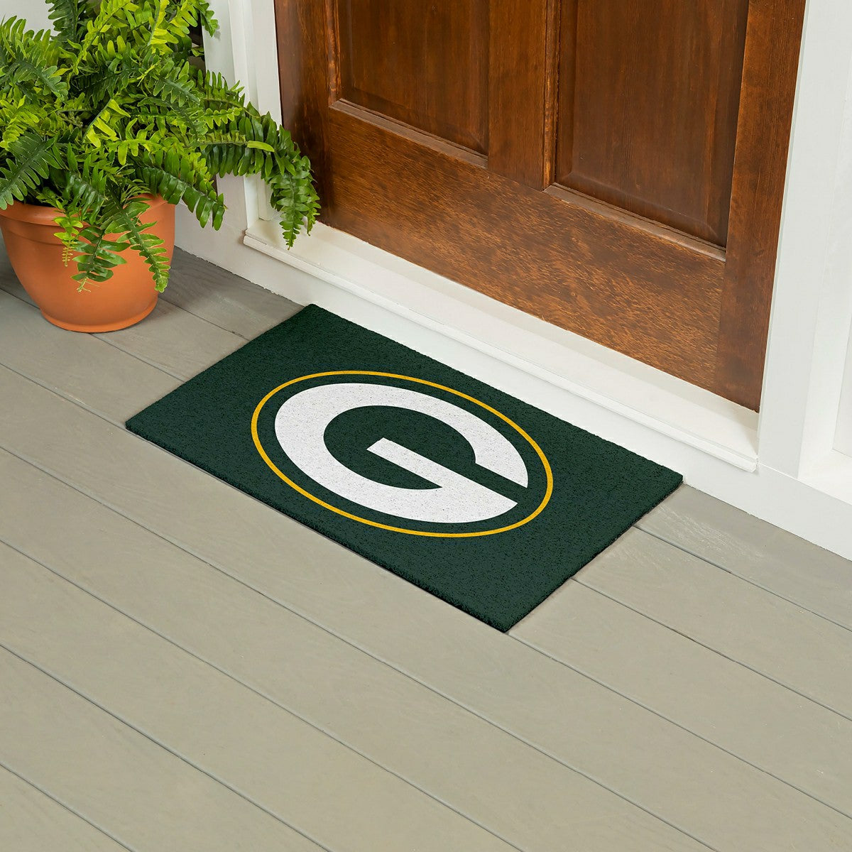 Full Color PVC Mat, 16" x 28", Green Bay Packers