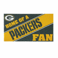 Green Bay Packers, PVC Mat COLOR, Home of a Fan