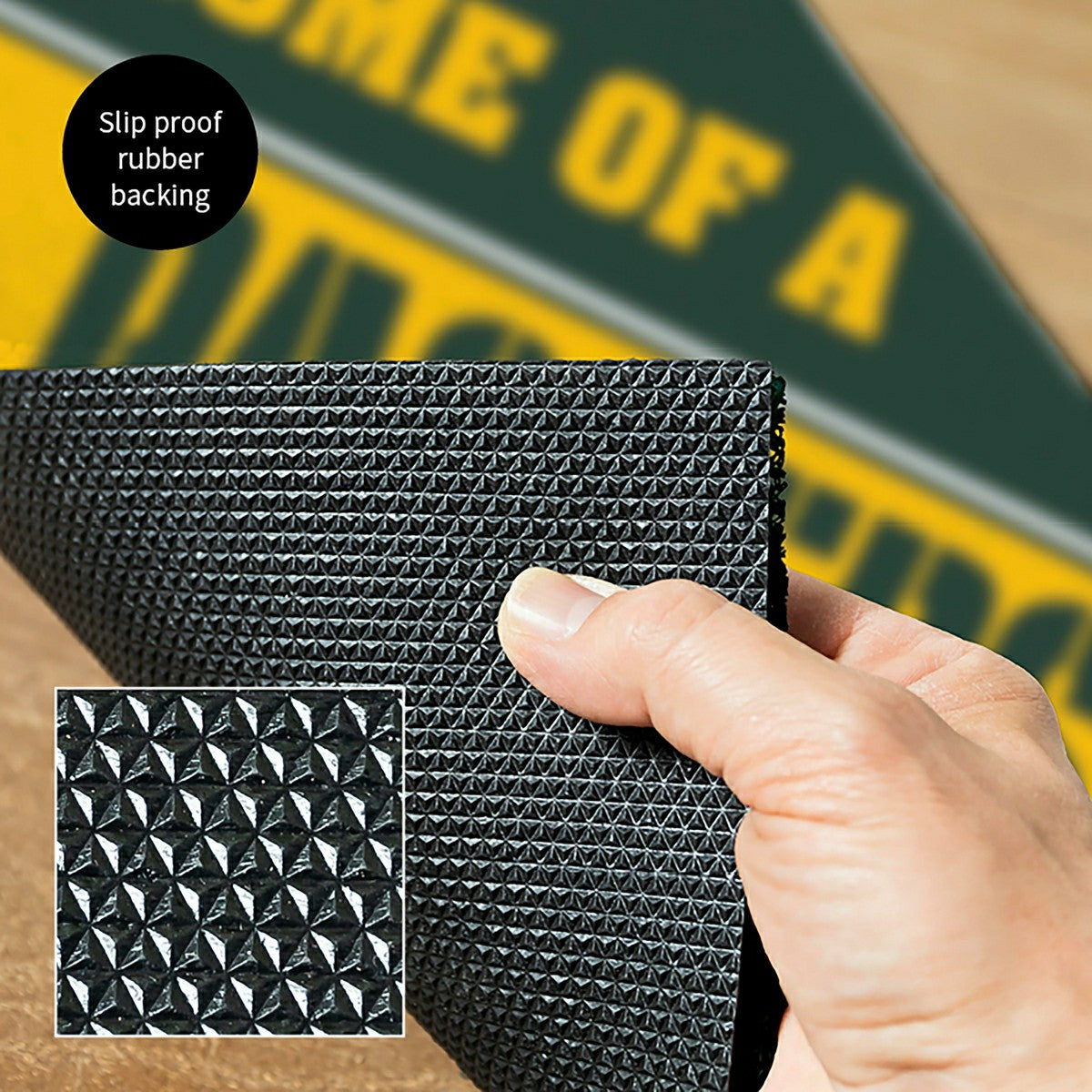 Green Bay Packers, PVC Mat COLOR, Home of a Fan