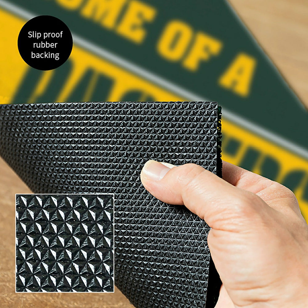 Green Bay Packers, PVC Mat COLOR, Home of a Fan
