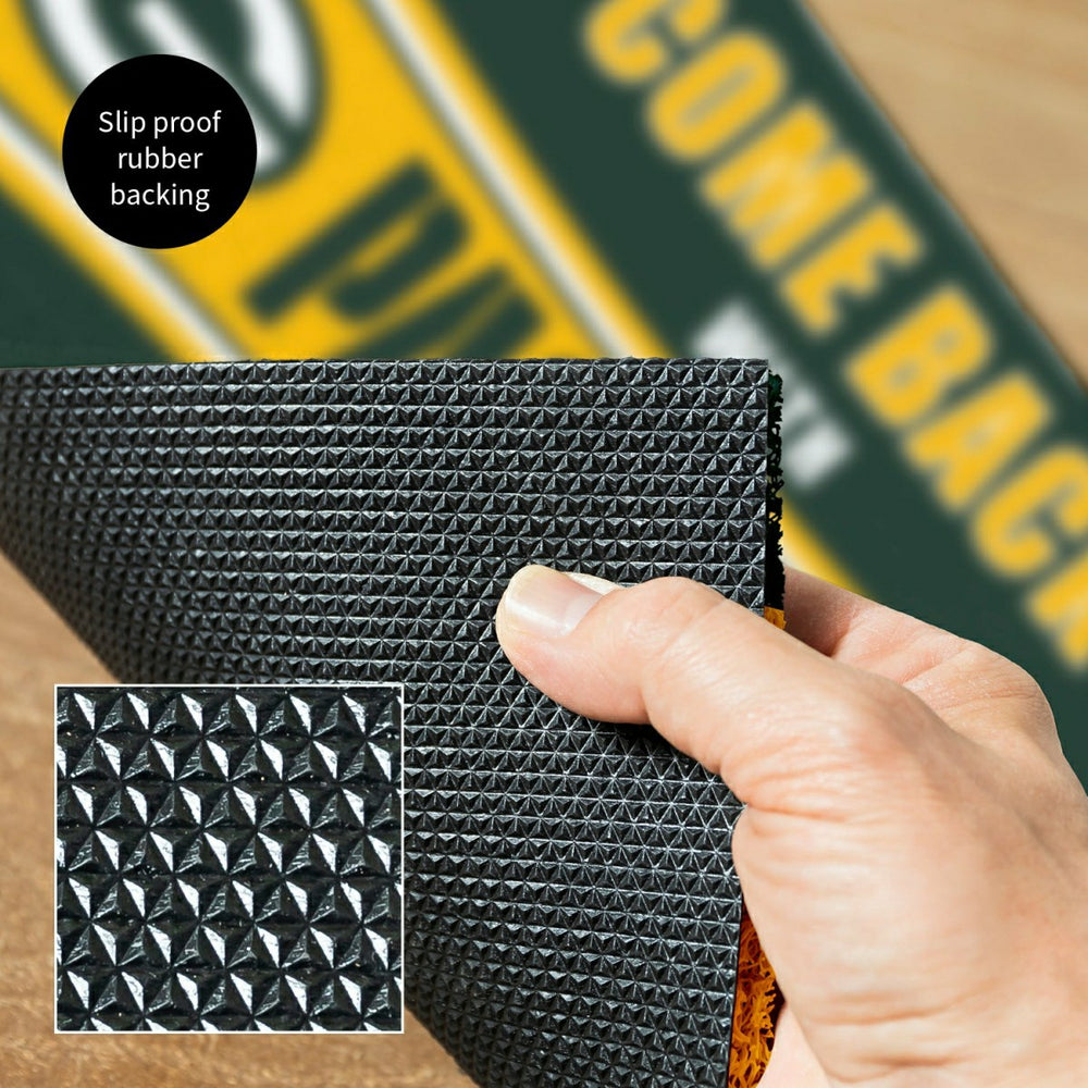 28" x 16" PVC Trapper Mat, Come Back with Tickets, Green Bay Packers
