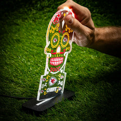 Kansas City Chiefs NFL Football Sugar Skull Desklite LED Decor