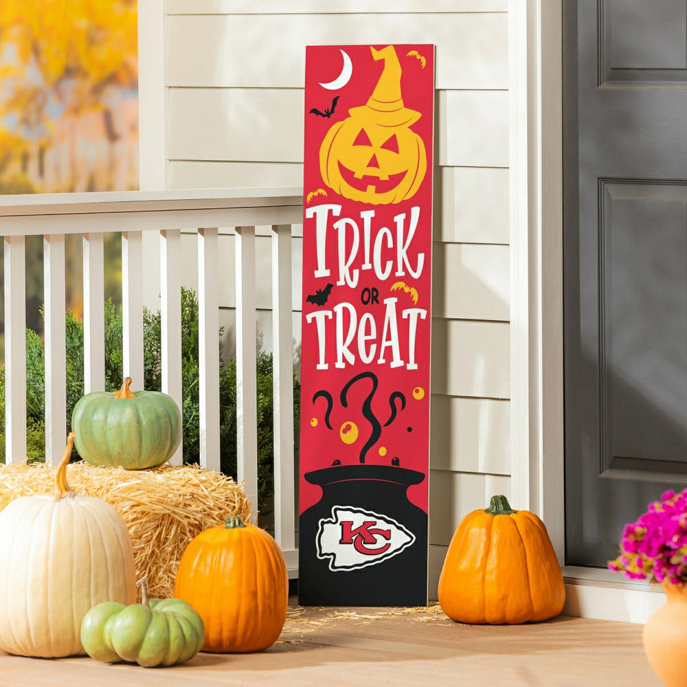 47" Double Sided Leaner, Kansas City Chiefs, Halloween