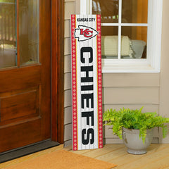 47" Double Sided Leaner, Kansas City Chiefs, Christmas
