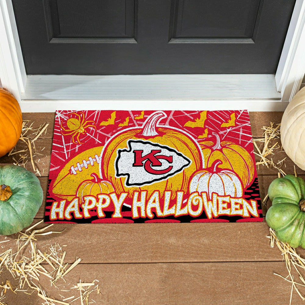 Kansas City Chiefs Halloween PVC Mat, 28"x16"