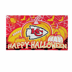 Kansas City Chiefs Halloween PVC Mat, 28"x16"