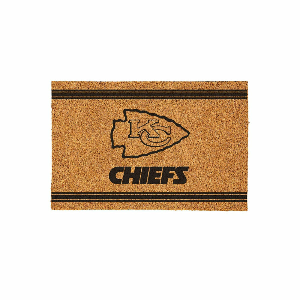 Kansas City Chiefs Large One Color Coir Mat, 36"x24"