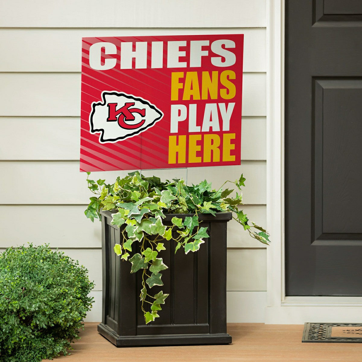Kansas City Chiefs Coroplast Yard Sign "Fans Play Here"