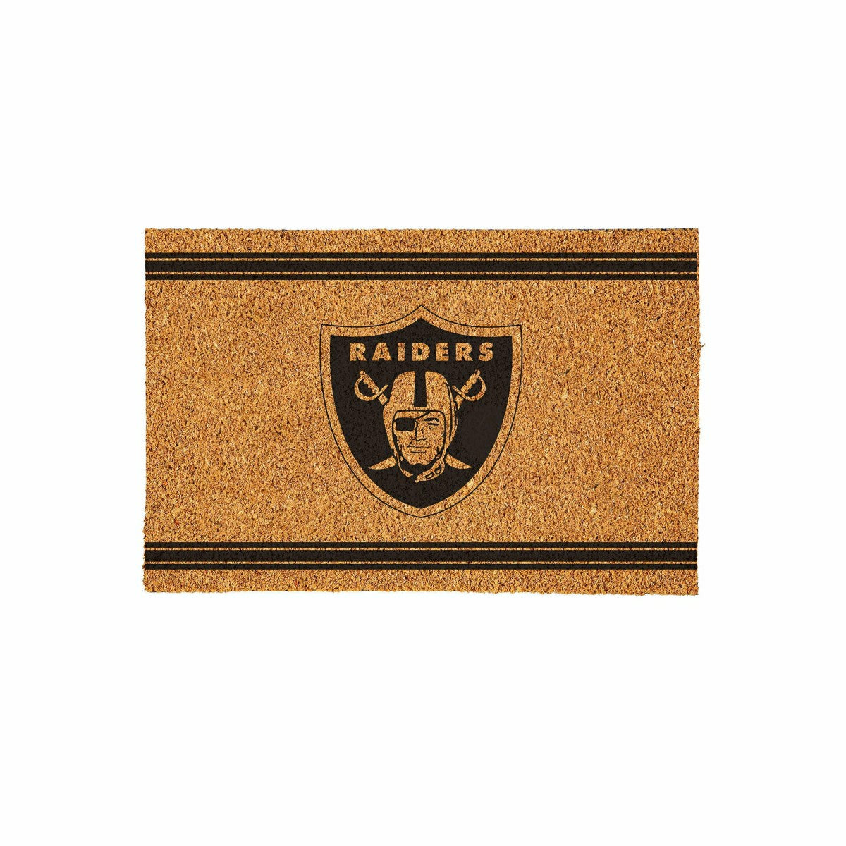 Las Vegas Raiders Large One Color Coir Mat, 36"x24"