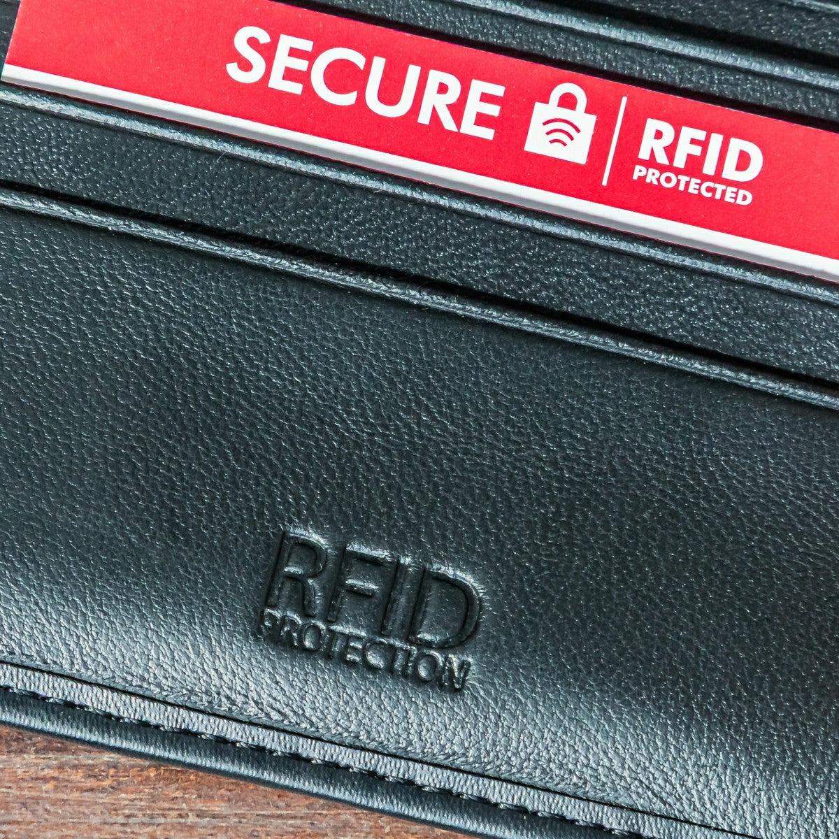 Las Vegas Raiders Black Bi-Fold Embroidered Wallet w/ RFID Blocking