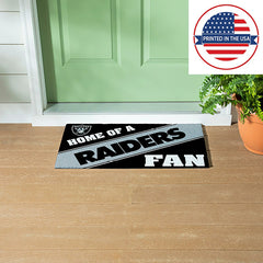 Oakland Raiders, PVC Mat COLOR, Home of a Fan
