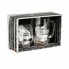 Las Vegas Raiders, Stemless 17OZ Wine & Beer 16 OZ Gift Set