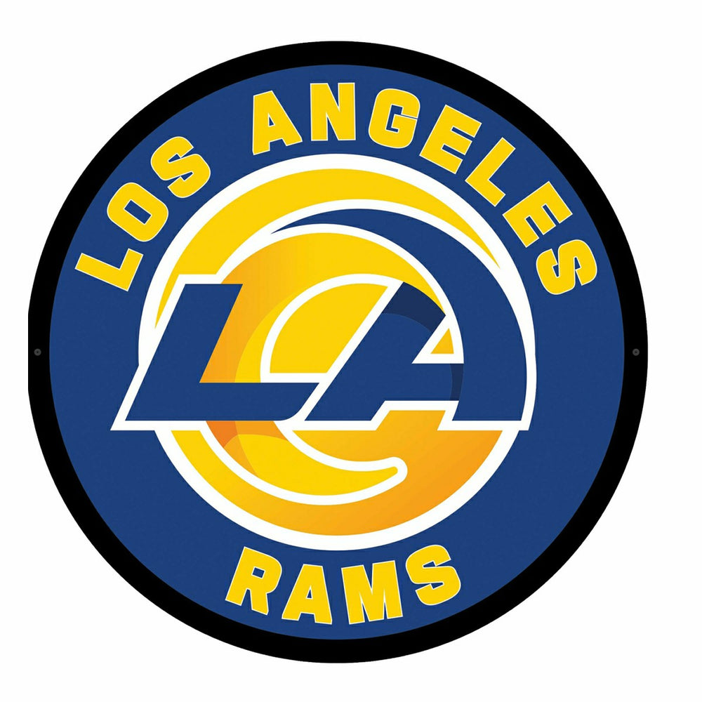 LED Wall Decor, Round, Los Angeles Rams