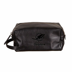 Miami Dolphins, Embossed Toiletry Bag, Black