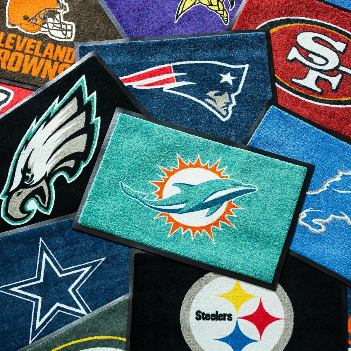 2'x3' USA Made Indoor/Outdoor Entryway Mat, Miami Dolphins