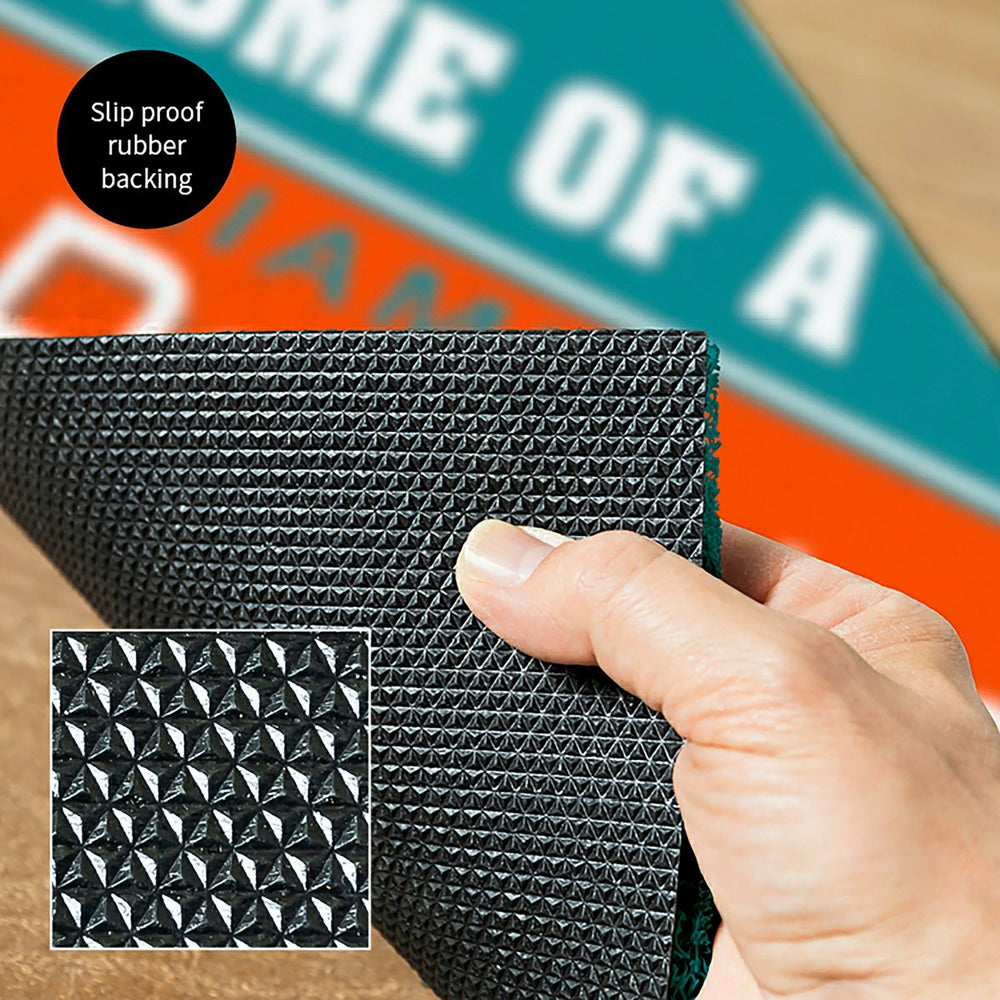 Miami Dolphins, PVC Mat COLOR, Home of a Fan