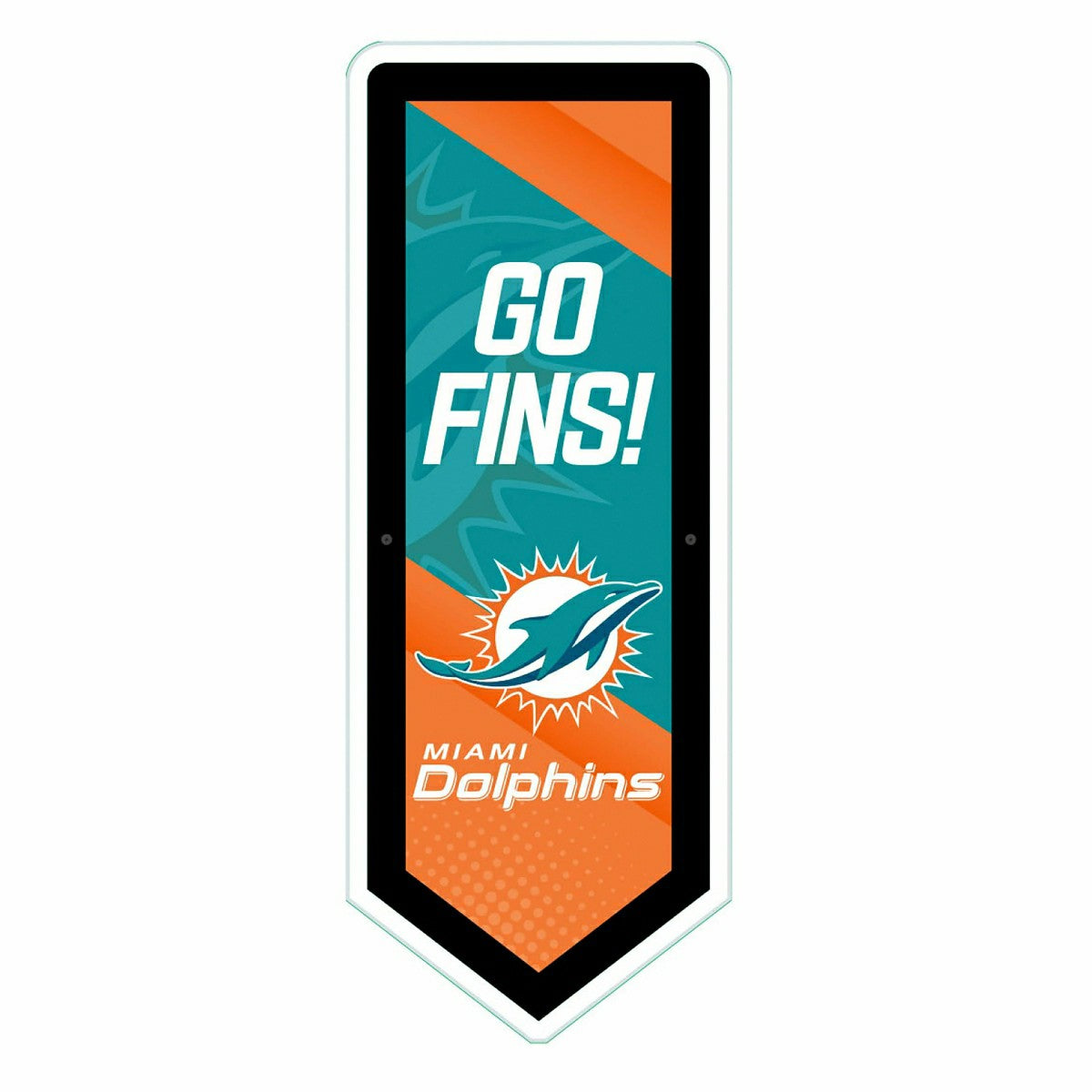 LED Wall Decor, Pennant, Miami Dolphins
