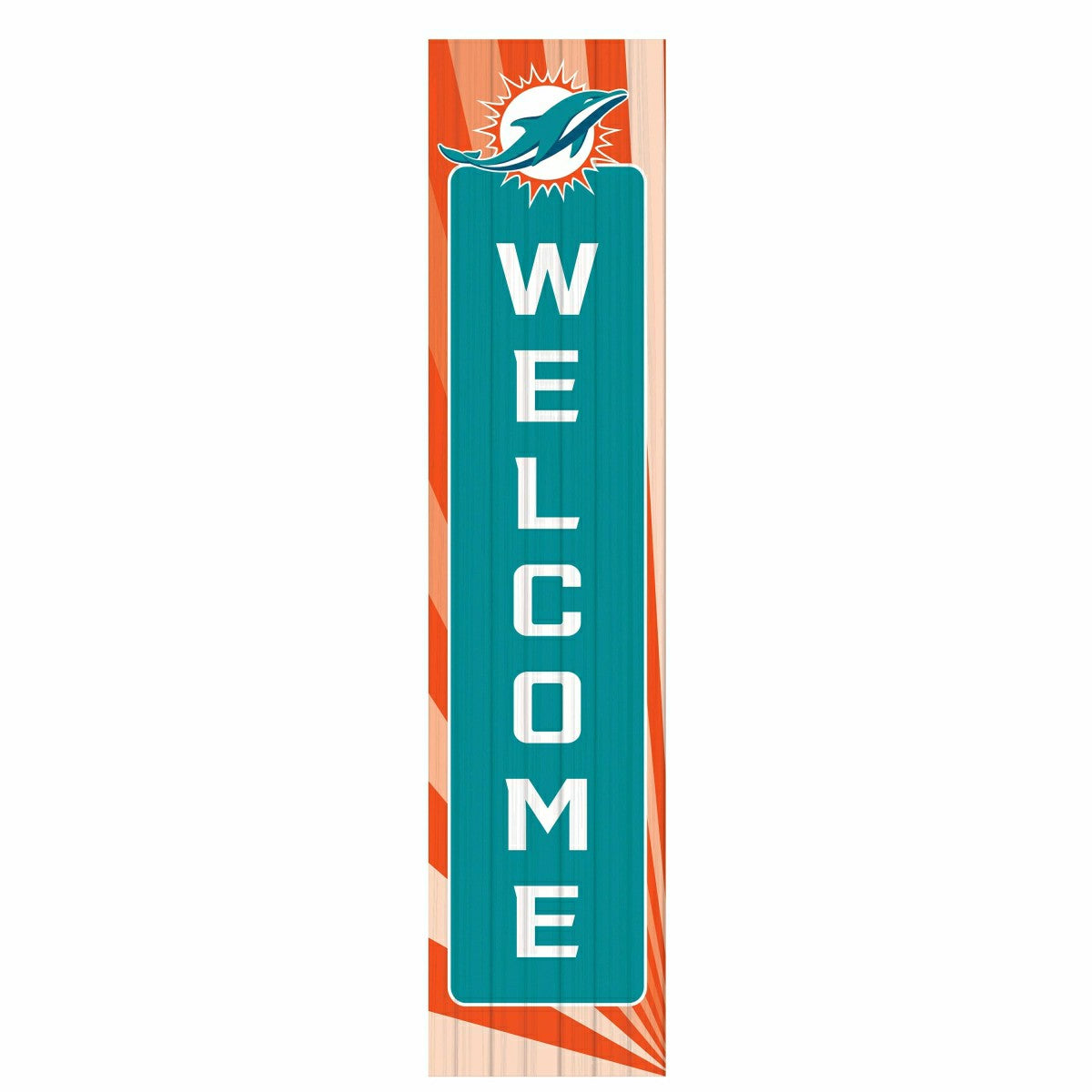 Miami Dolphins Summer Seasonal Single Sided Large Leaner, 46"