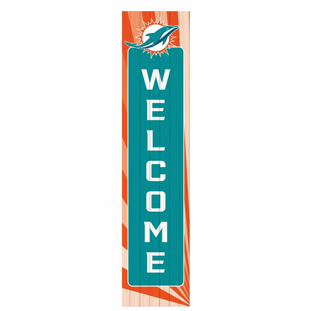 Miami Dolphins Summer Seasonal Single Sided Large Leaner, 46"