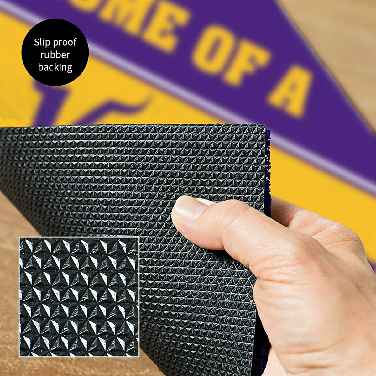 Minnesota Vikings, PVC Mat COLOR, Home of a Fan