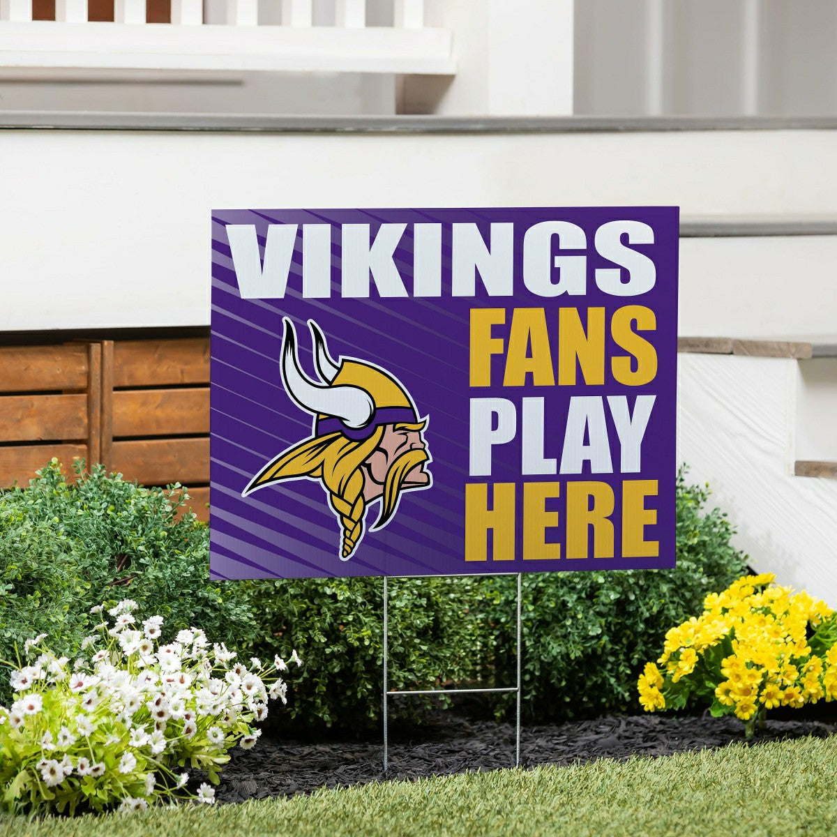 Minnesota Vikings Coroplast Yard Sign "Fans Play Here"