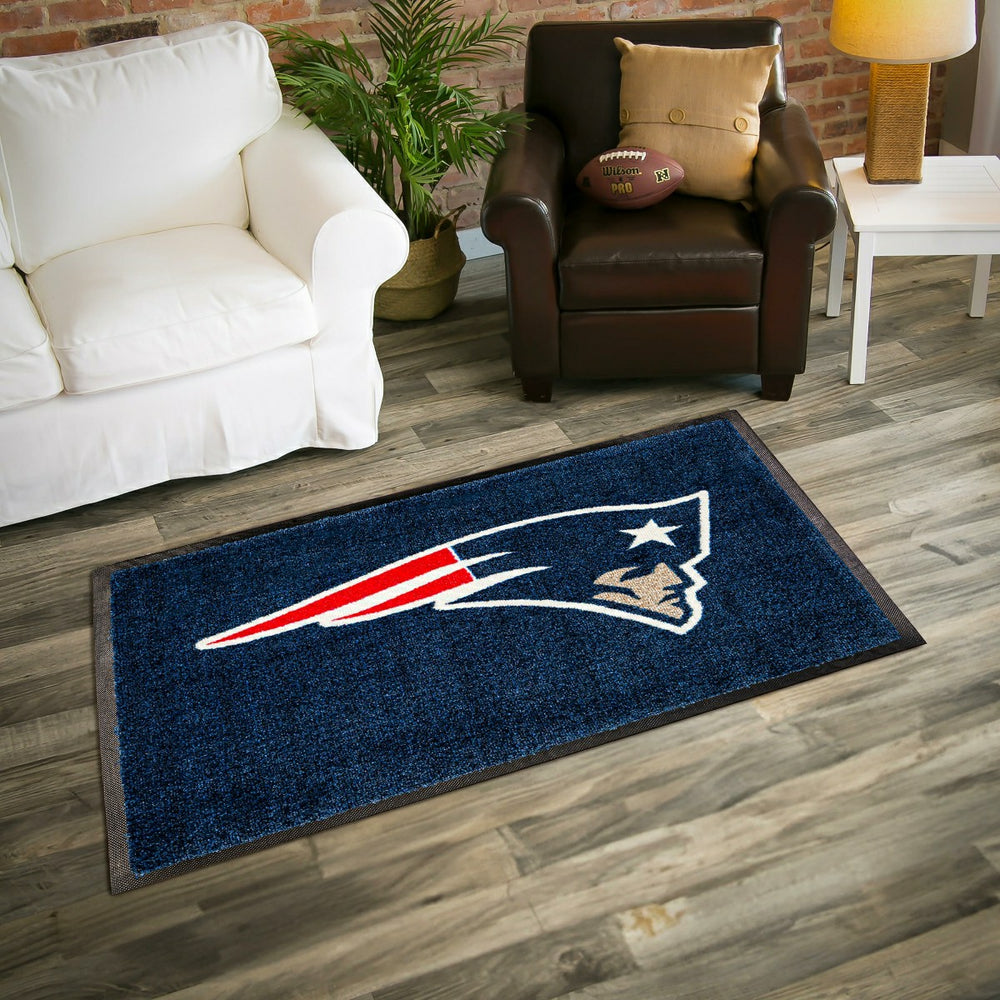 3'x5' Large USA Indoor Outdoor Outdoor Entryway Mat, New England Patri