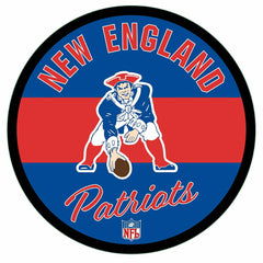 New England Patriots NFL Football Large Round Vintage Edgelite LED Dec