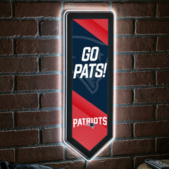 LED Wall Decor, Pennant, New England Patriots