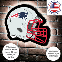 LED Wall Decor, Helmet, New England Patriots