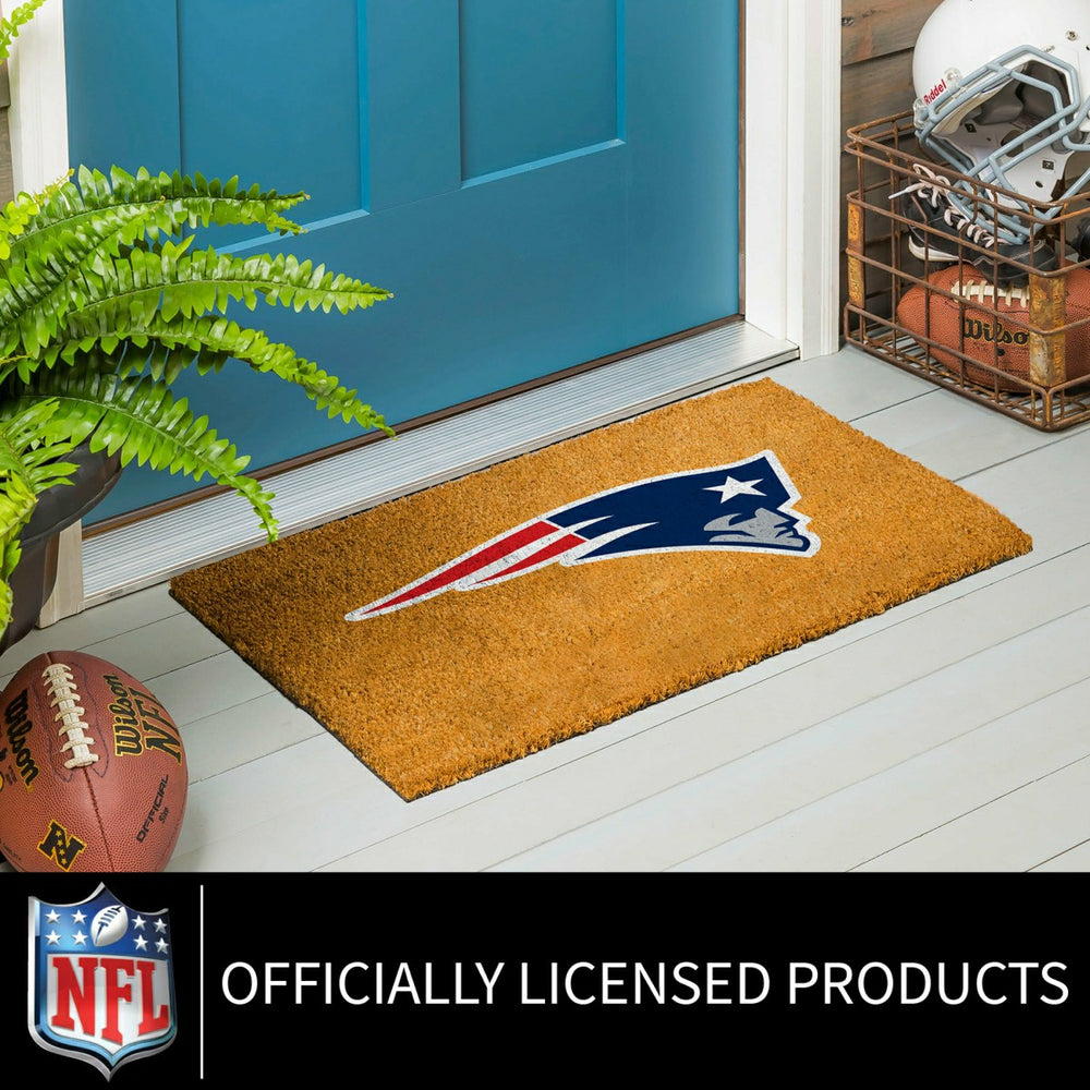 Coir Mat, 16"x28", New England Patriots