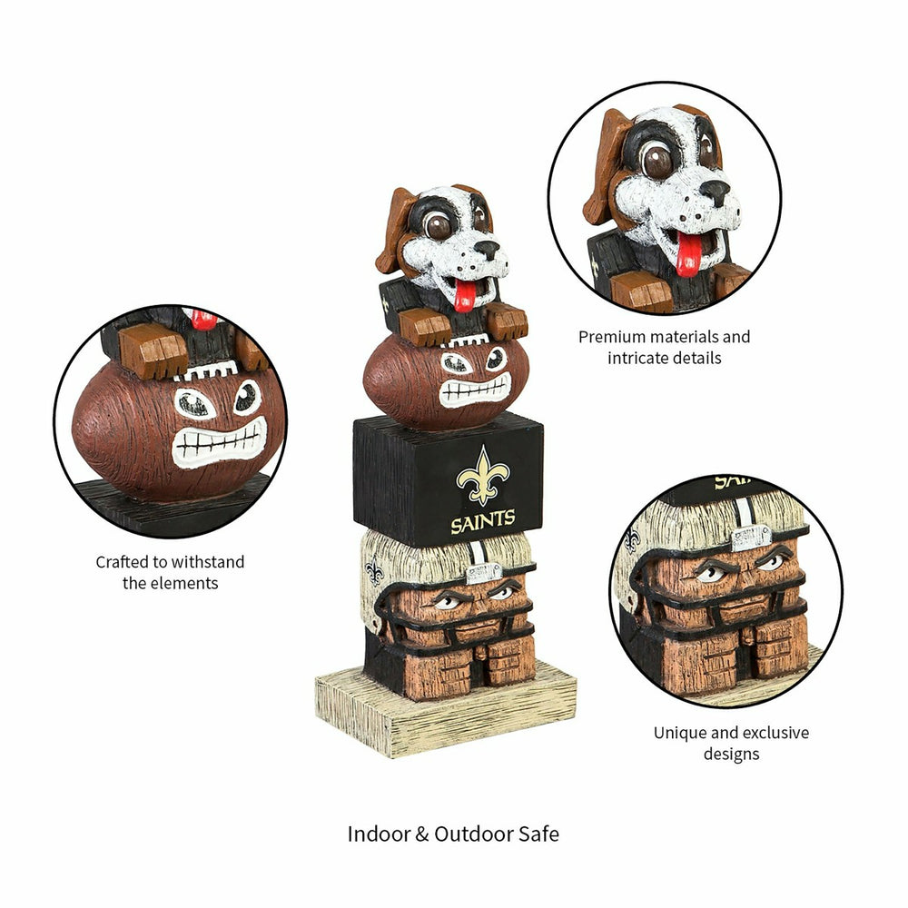 New Orleans Saints Tiki Team Totem Garden Statue