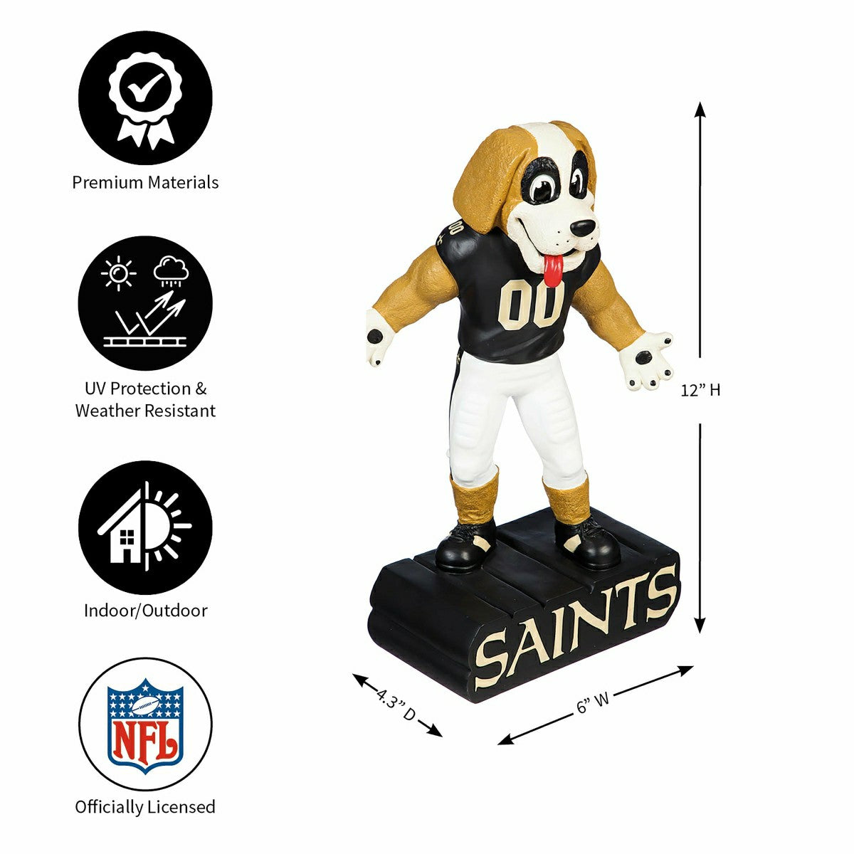 New Orleans Saints Mascot Statue | MyEvergreen