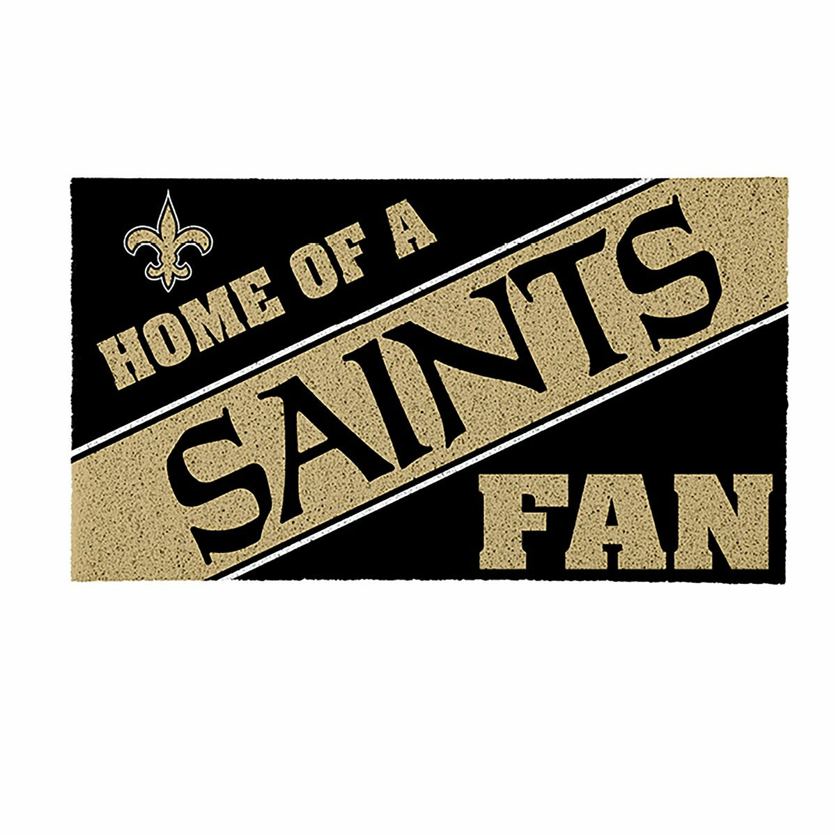 New Orleans Saints, PVC Mat COLOR, Home of a Fan
