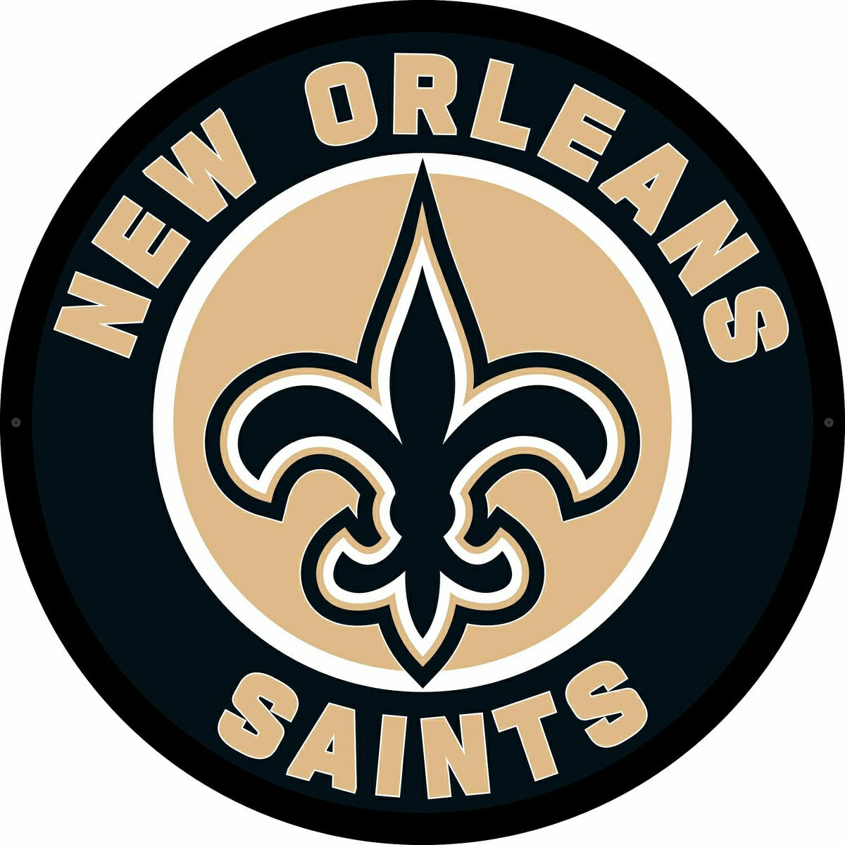 LED Wall Decor, Round, New Orleans Saints
