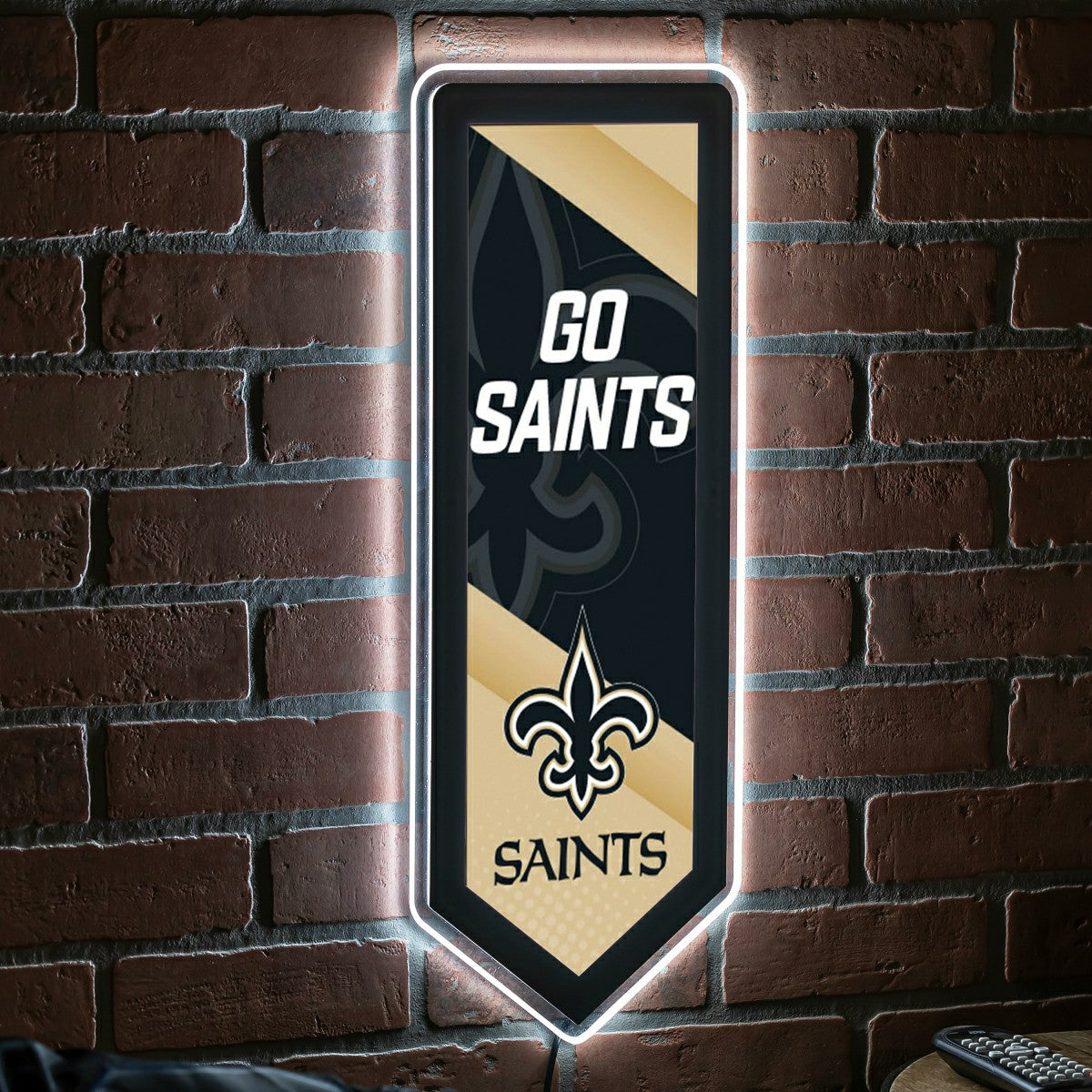 LED Wall Decor, Pennant, New Orleans Saints