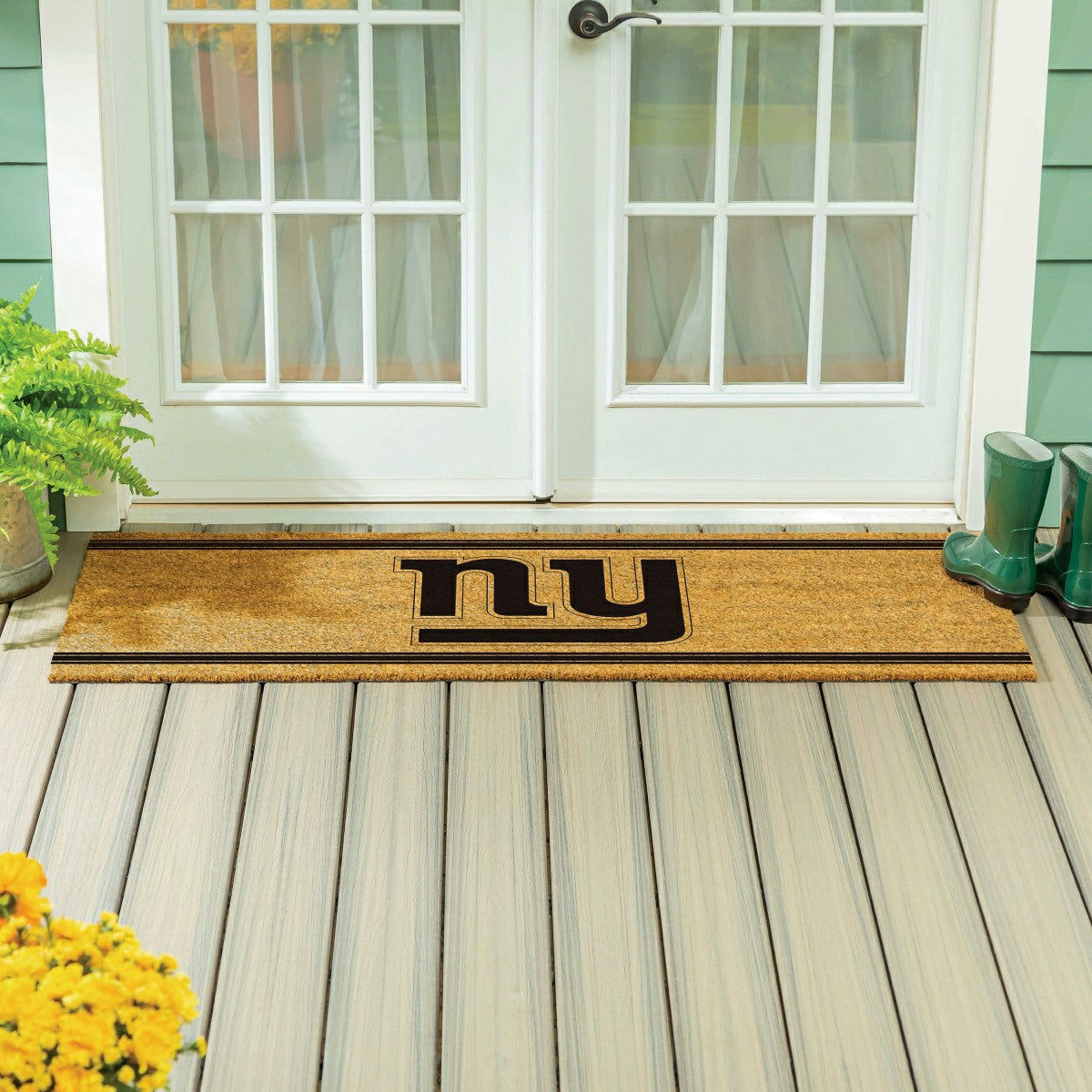 New York Giants Extra Large One Color Coir Mat, 60"x24"