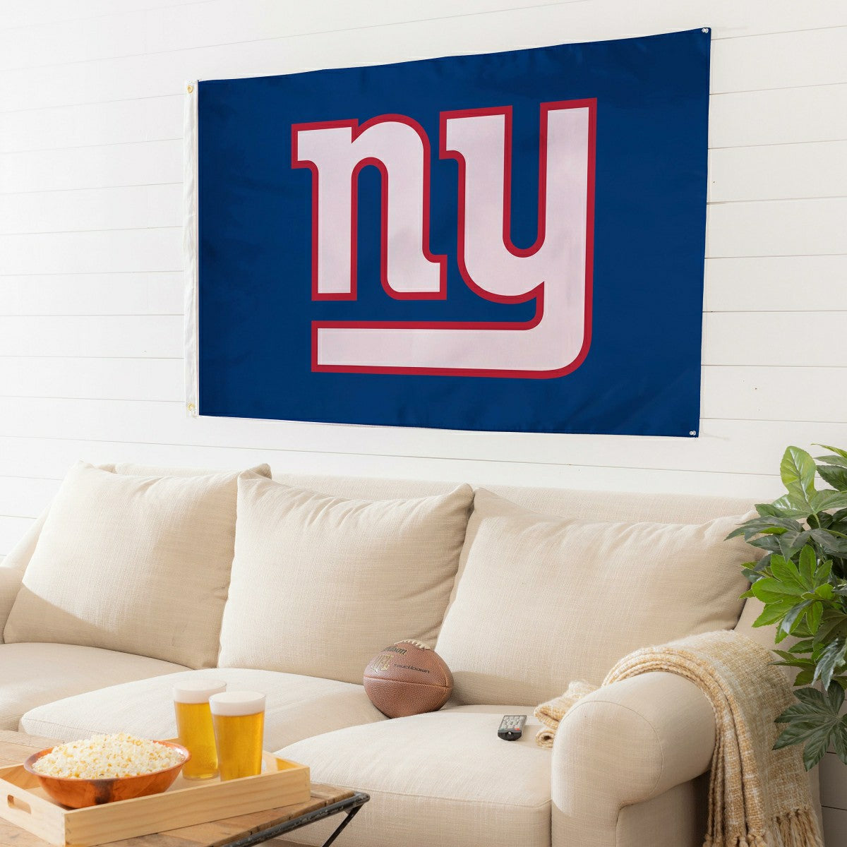 New York Giants Single Sided Flag with 2 Grommets, 3'x5'