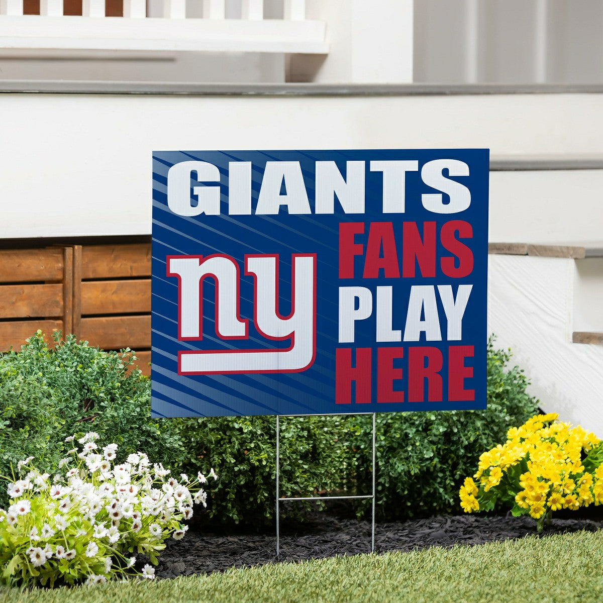 New York Giants Coroplast Yard Sign "Fans Play Here"