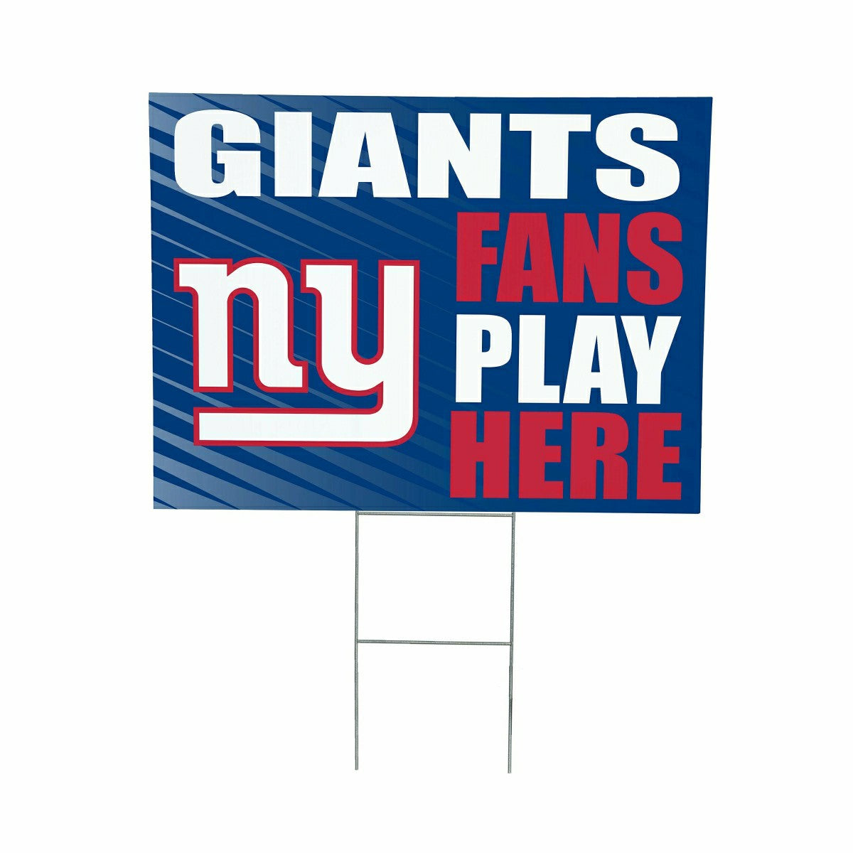 New York Giants Coroplast Yard Sign "Fans Play Here"