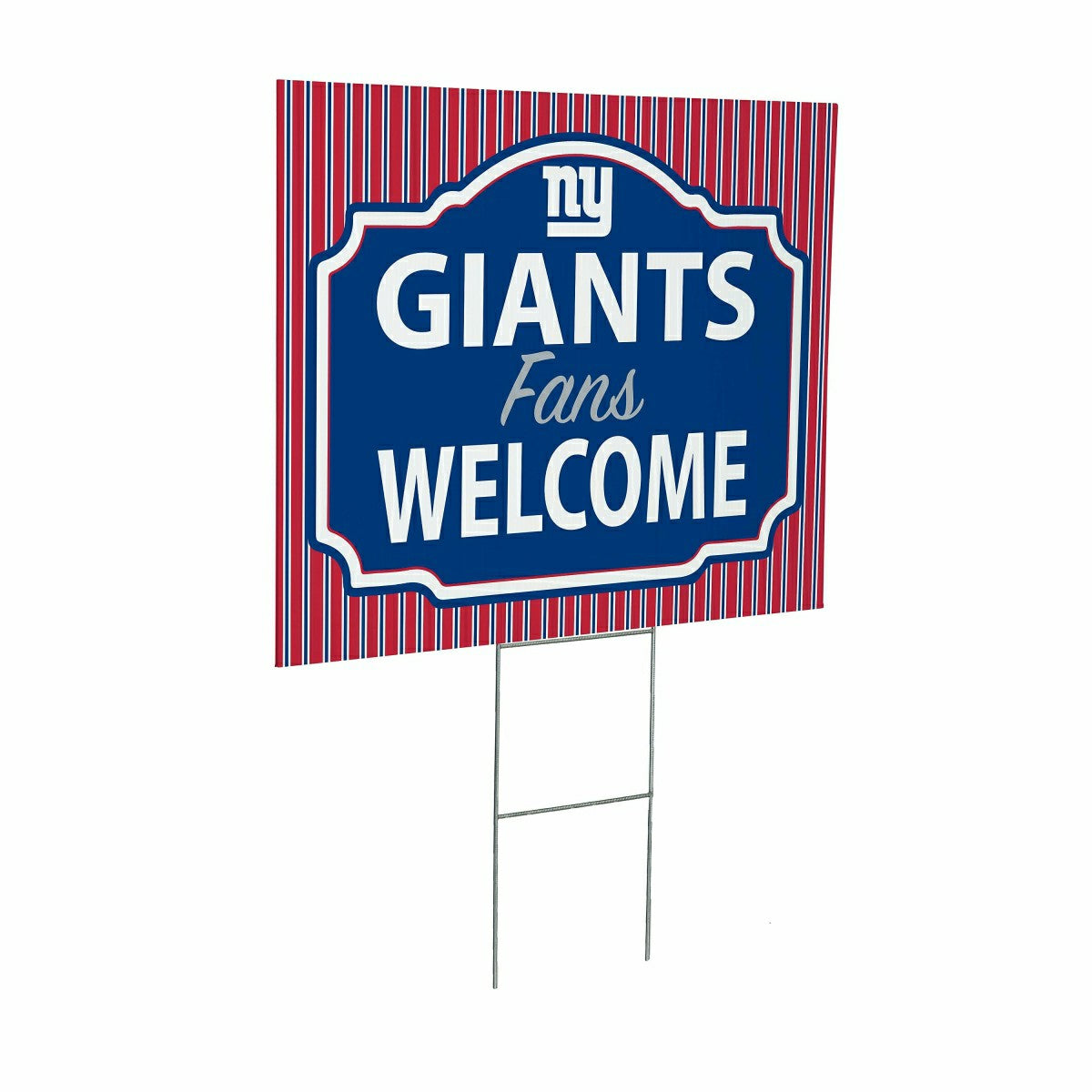 New York Giants Coroplast Yard Sign, "Fans Welcome"