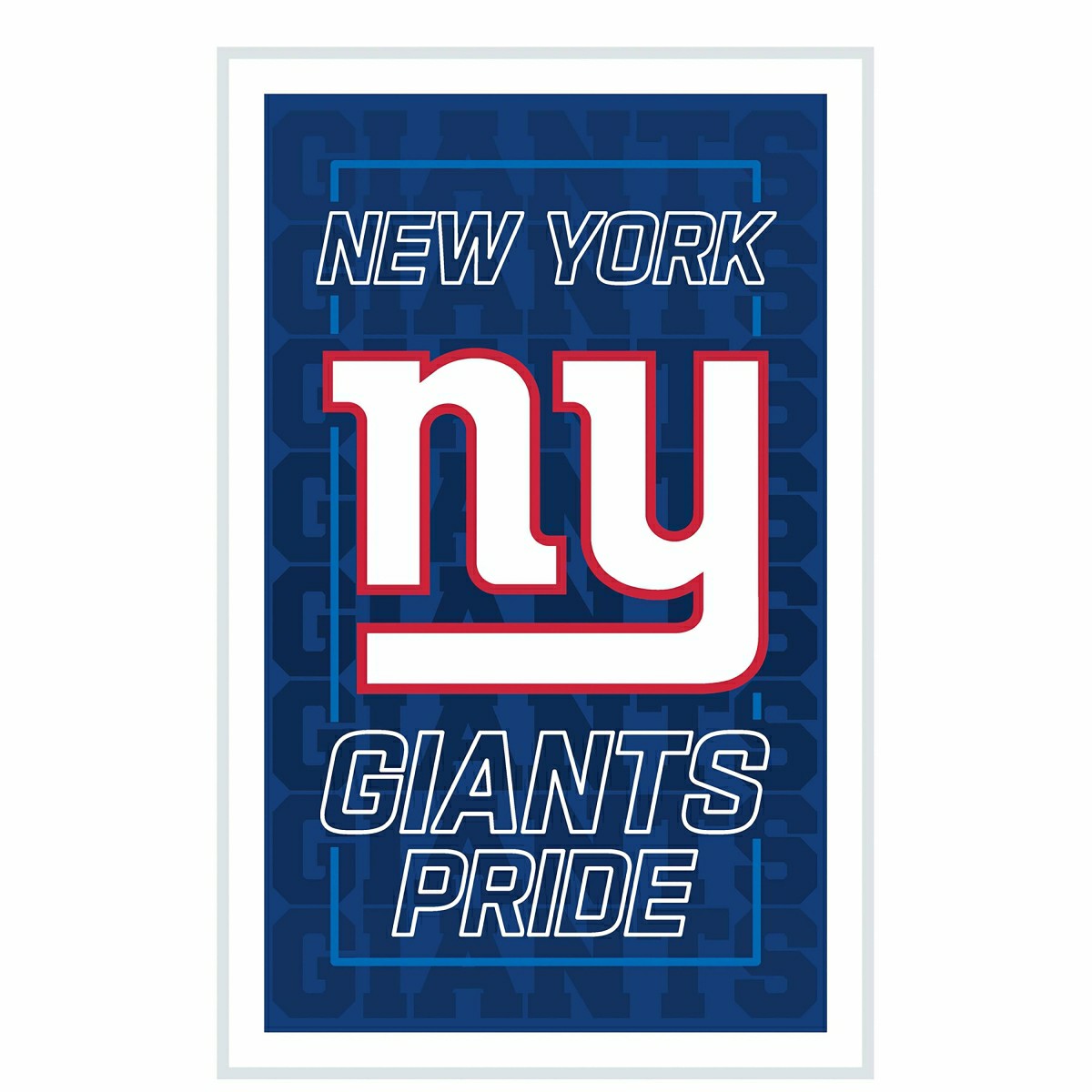New York Giants NFL Football Rectangle Neolite LED Decor