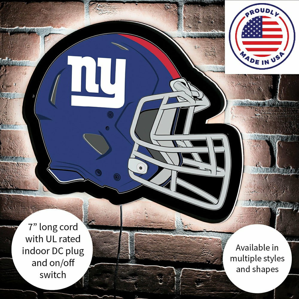 LED Wall Decor, Helmet, New York Giants