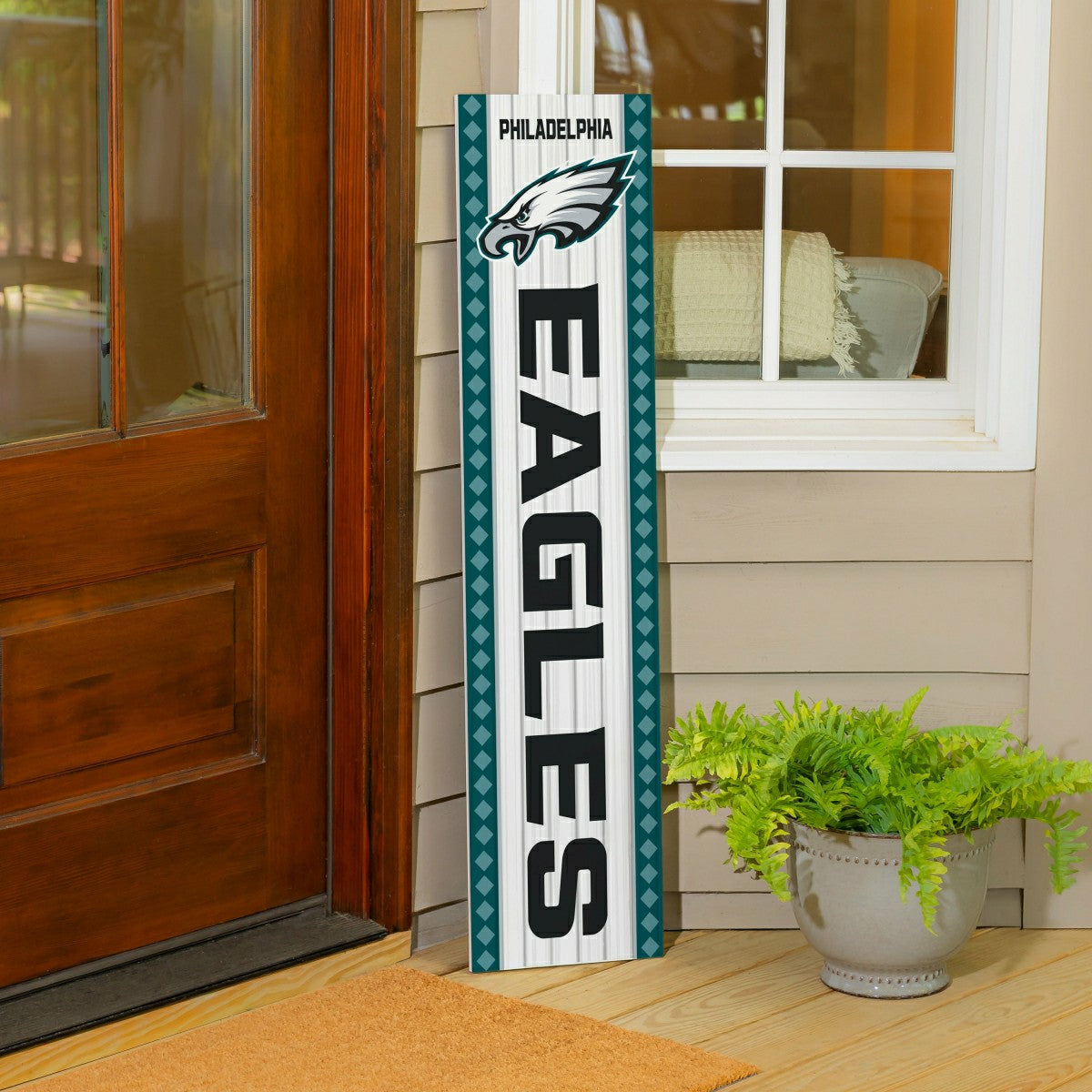 47" Double Sided Leaner, Philadelphia Eagles, Christmas