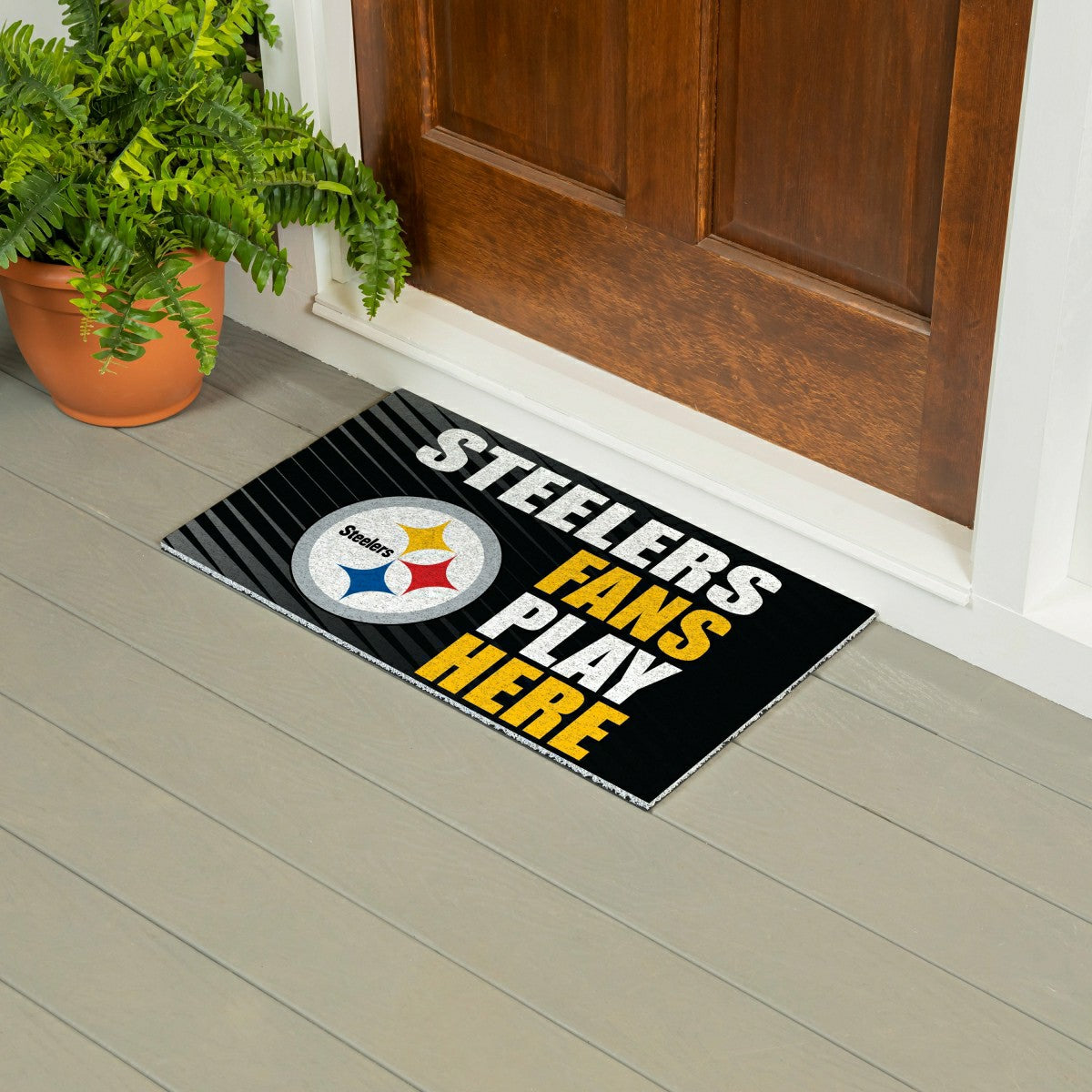 Pittsburgh Steelers Fan Mat, 28"x16"