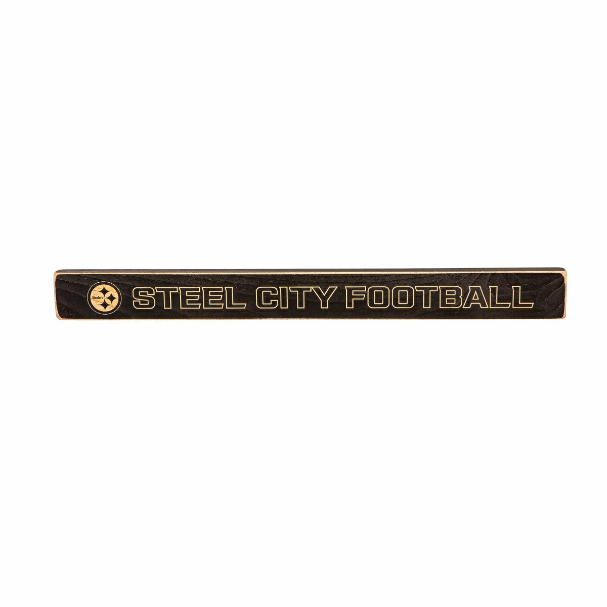 Pittsburgh Steelers Engraved Wood Sign, 1.5" x 18"