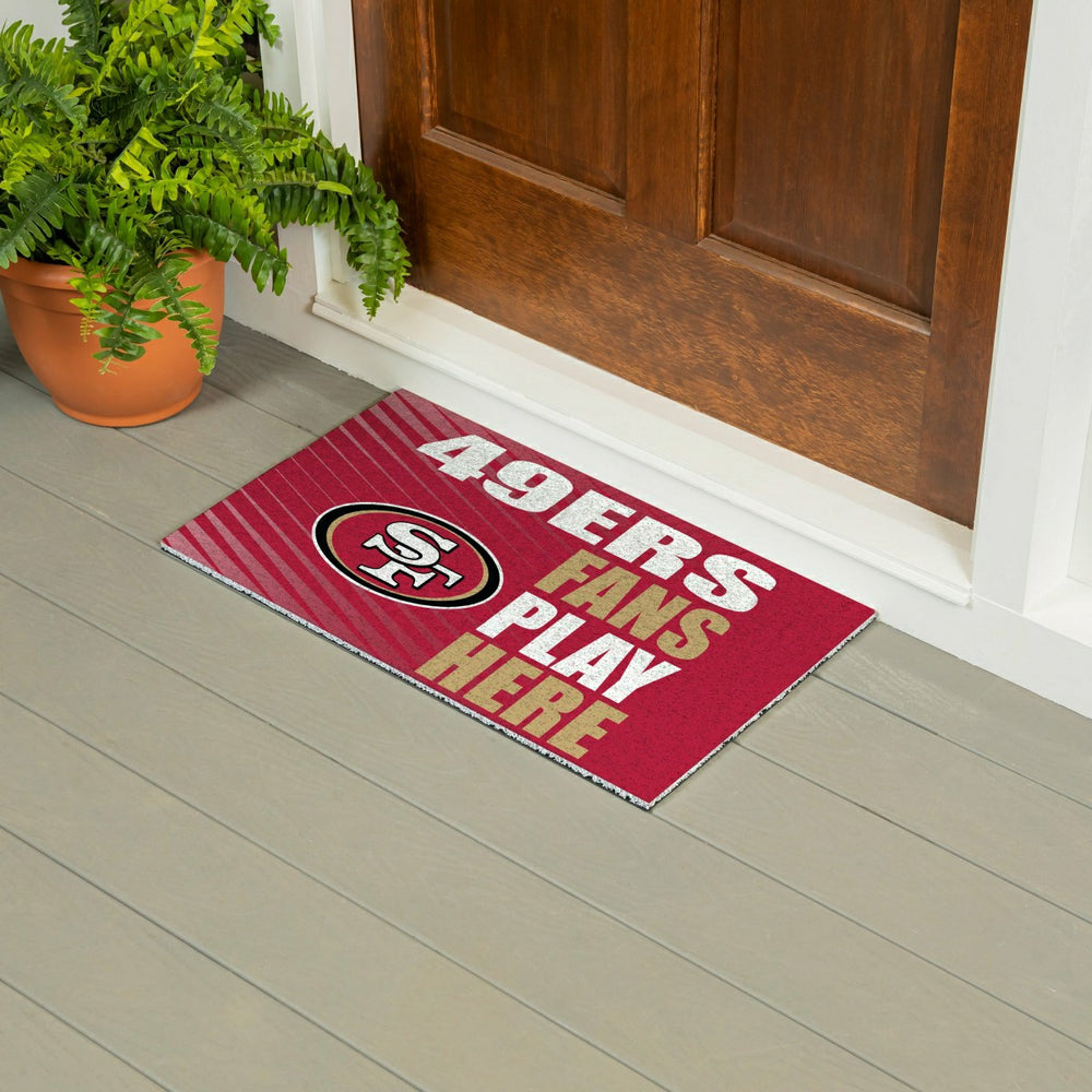 San Francisco 49ers Fan Mat, 28"x16"
