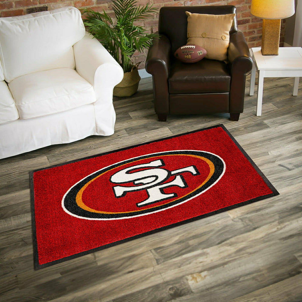 3'x5' Large USA Indoor Outdoor Outdoor Entryway Mat, San Francisco 49e