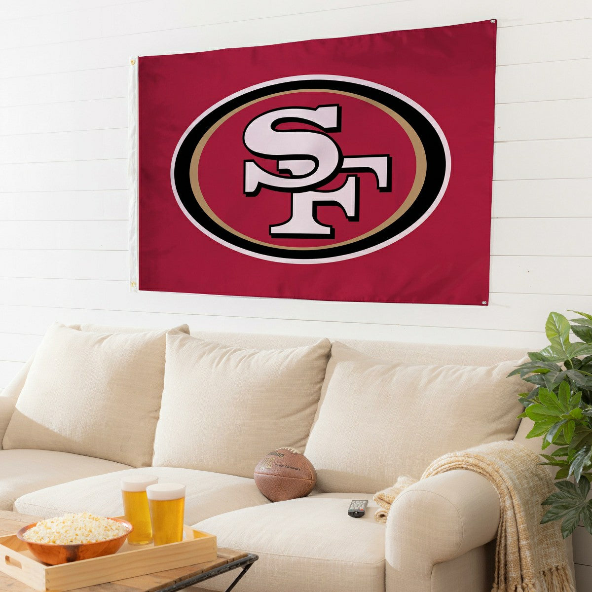 San Francisco 49ers Single Sided Estate Flag with 2 Grommets, 3'x5'