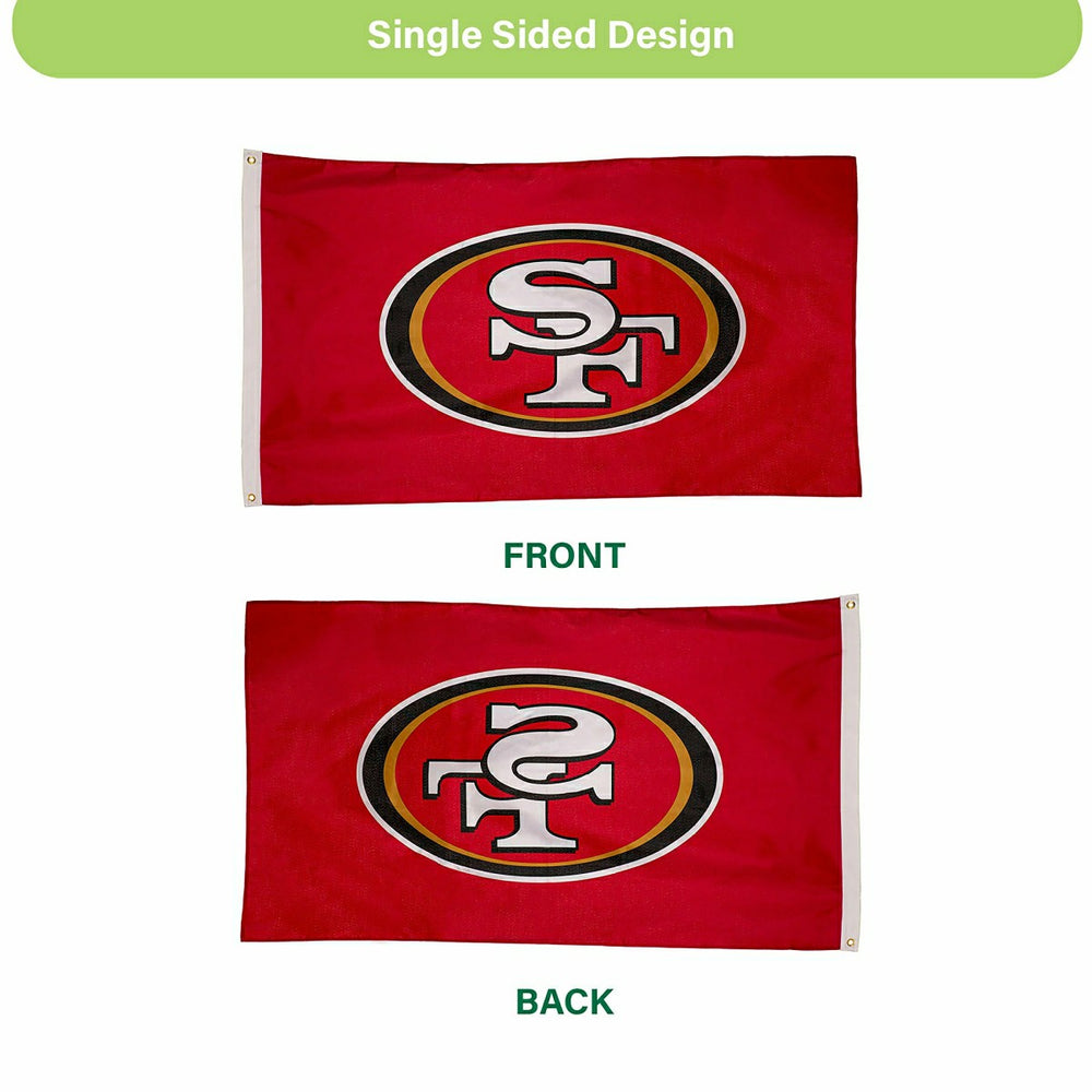 San Francisco 49ers Single Sided Estate Flag with 2 Grommets, 3'x5'